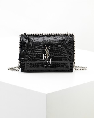 생로랑 크로커다일 선셋 숄더백
