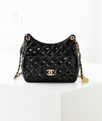 샤넬 호보백 샤이니 크럼플드 카프스킨