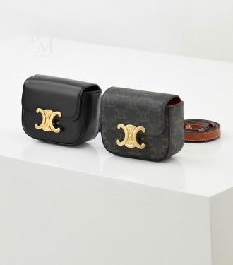 셀린느 트리오페 미니 샤이니 카프스킨 크로스백