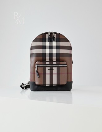 버버리 체크 백팩