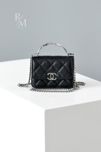 샤넬 코코 탑핸들 체인 미니백