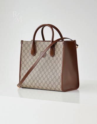 구찌 GG 스몰 토트백 베이지 에보니