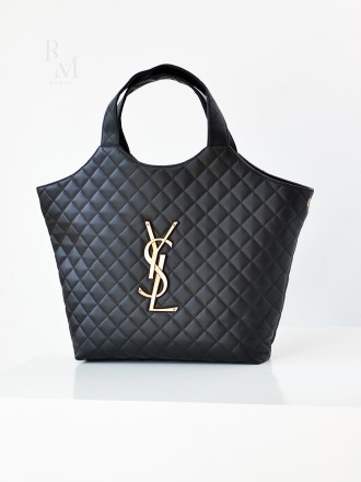 입생로랑 아이케어 퀼티드 맥시 쇼퍼백