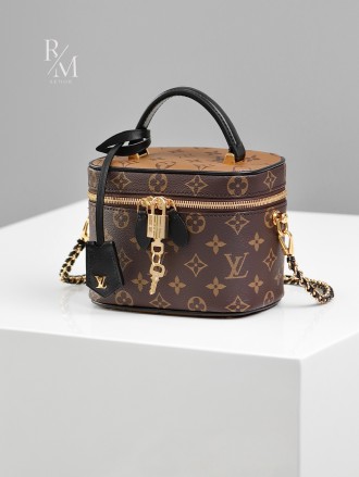 루이비통 베니티 PM 모노그램 리버스 캔버스 핸드백