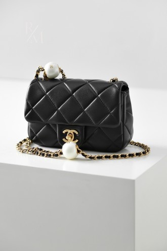 샤넬 플랩백 더블 진주볼