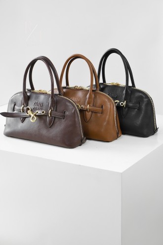 미우미우 아방뛰르 나파 탑 핸들 백