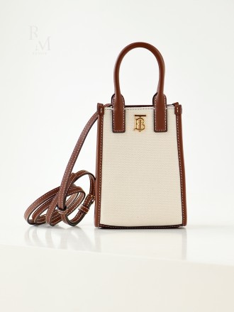 버버리 프란시스 마이크로 캔버스 토트백