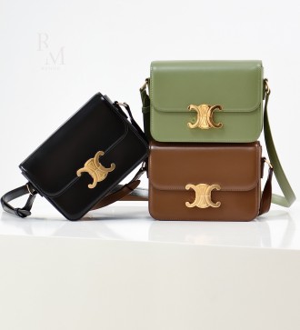 셀린느 샤이니 카프스킨 틴 트리옹프 백