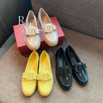 페라가모 비발도 레더 로퍼