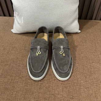 로로피아나 스웨이드 썸머 참스 워크 로퍼