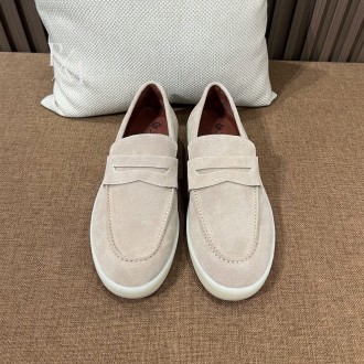 로로피아나 스웨이드 페니 로퍼