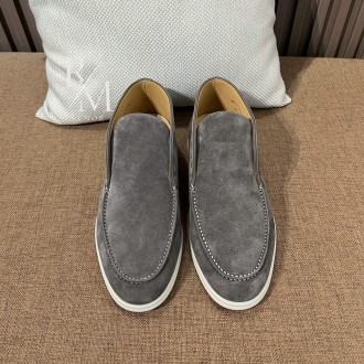 로로피아나 스웨이드 썸머 워크 하이탑 로퍼