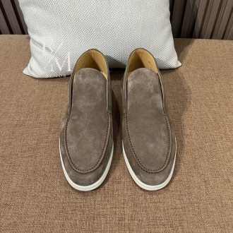 로로피아나 스웨이드 썸머 워크 하이탑 로퍼