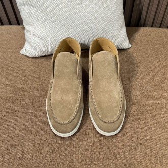 로로피아나 스웨이드 썸머 워크 하이탑 로퍼