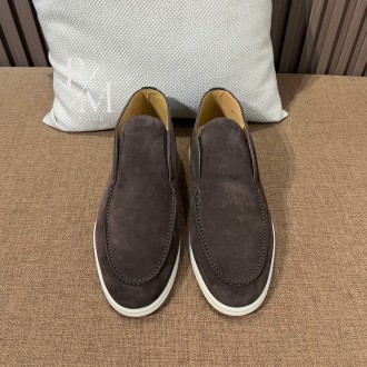 로로피아나 스웨이드 썸머 워크 하이탑 로퍼