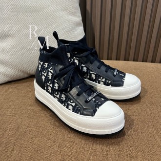 디올 워크앤디올 하이탑 플랫폼 스니커즈