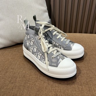 디올 워크앤디올 하이탑 플랫폼 스니커즈