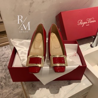 로저비비에 벨 비비에 메탈 버클 발레리나 플랫