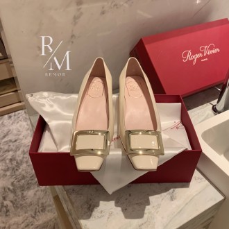 로저비비에 벨 비비에 메탈 버클 발레리나 플랫