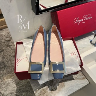 로저비비에 벨 비비에 메탈 버클 발레리나 플랫