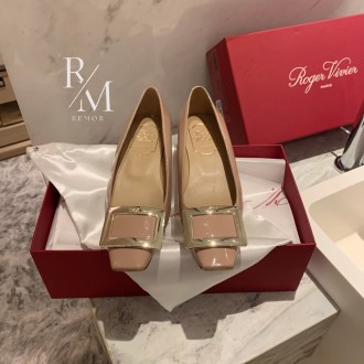 로저비비에 벨 비비에 메탈 버클 발레리나 플랫