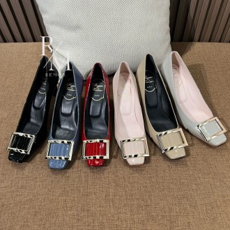 로저비비에 트럼펫 메탈 버클 펌프스 6.5cm