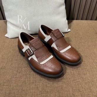 미우미우 x 처치스 상하이 가죽 더비슈즈