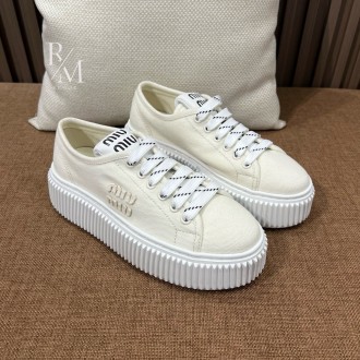 미우미우 데님 스니커즈