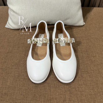 샤넬 메리제인 참 스트랩 플랫