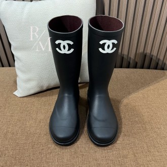샤넬 러버 레인 부츠