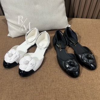 샤넬 까멜리아 메리제인 플랫슈즈