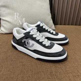 샤넬 스니커즈 스웨이드 카프스킨