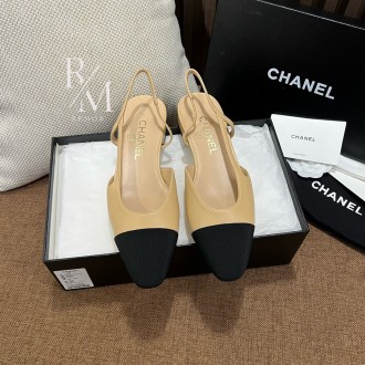 샤넬 메리제인 투톤 플랫