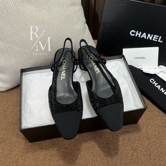 샤넬 메리제인 투톤 플랫