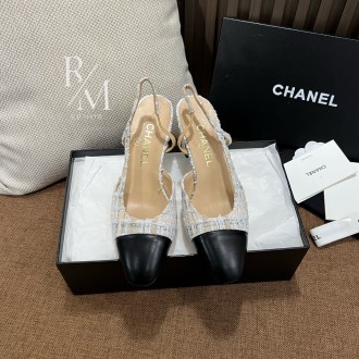 샤넬 메리제인 투톤 펌프스 6.5cm