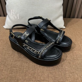 샤넬 체인 샌들