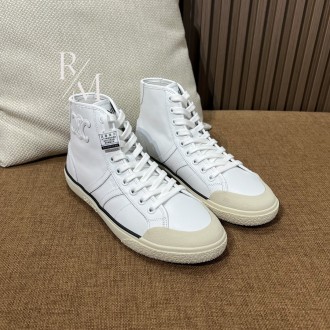 셀린느 로우 레이스 가죽 스니커즈