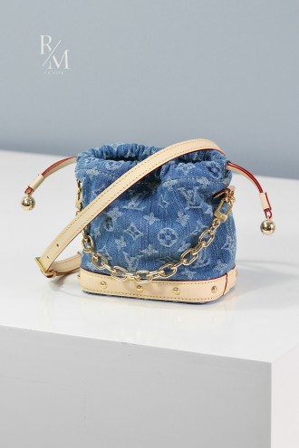 루이비통 나노 노에 모노그램 데님