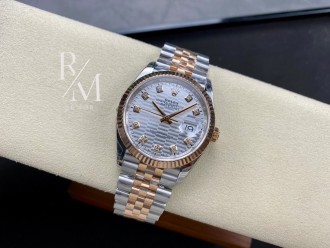 롤렉스 데이저스트 화이트플루티드 36mm