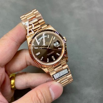 롤렉스 데이데이트 로즈 골드 초콜렛 40mm