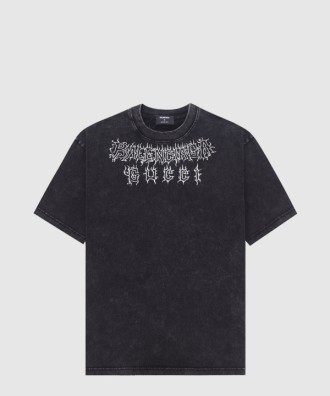 프린트 면 티셔츠