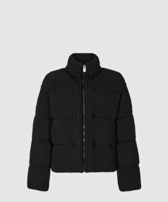 로고 쇼트 패딩