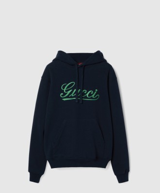 코튼 저지 후드 스웨트셔츠