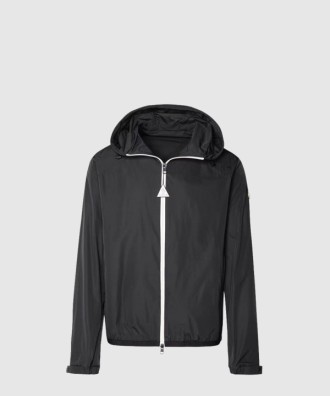 슬로건 프린트 셸 재킷