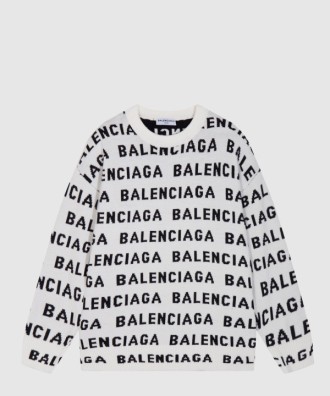 프린트 니트 톱