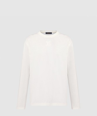 엠보스드 롱 슬리브드 티셔츠