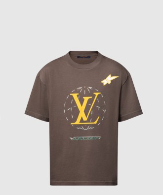 워시드 엠벨리시드 코튼 티셔츠