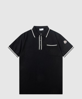 로고 패치 코튼 폴로 셔츠