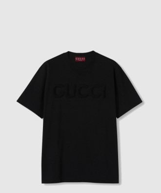 자수 코튼 저지 티셔츠