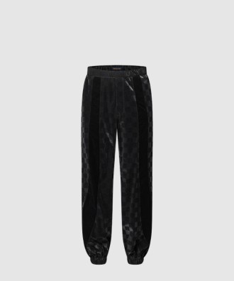 플록드 다미에 테크니컬 트랙 팬츠